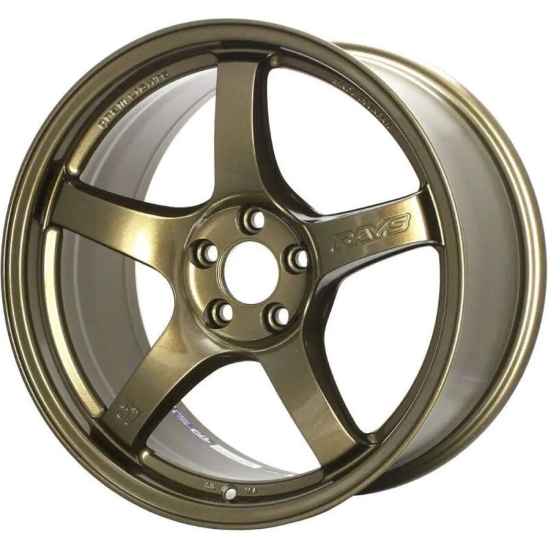 Gram Lights 57DR 18x9.5 +38 5-114.3 Almite Gold Wheel