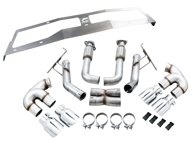 
                      
                        AWE Tuning 2020 Chevrolet Corvette (C8) Track Edition Exhaust - Quad Chrome Silver Tips
                      
                    