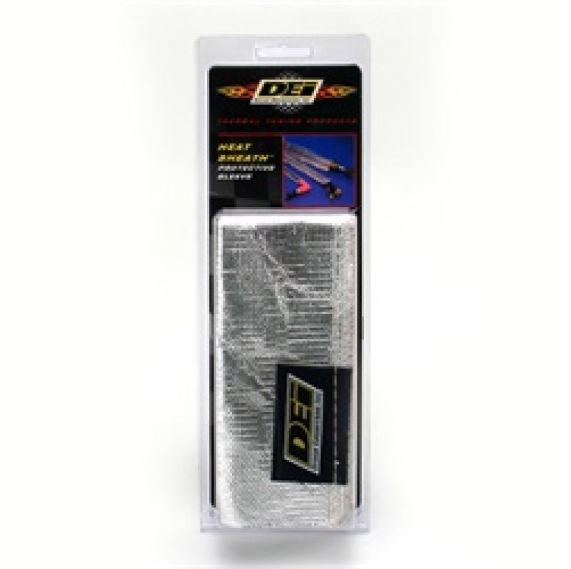 
                      
                        DEI Heat Sheath 1/2in I.D. x 3ft - Aluminized Sleeving - Sewn Edge
                      
                    