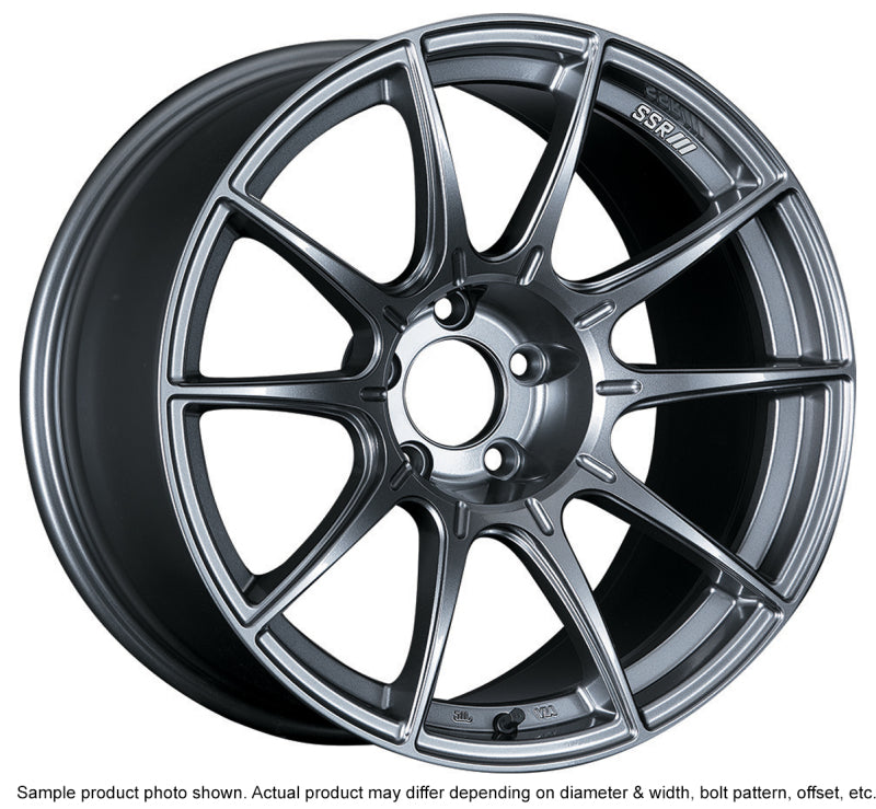 SSR GTX01 18x10.5 5x114.3 22mm Offset Dark Silver Wheel G35 / 350z / 370z