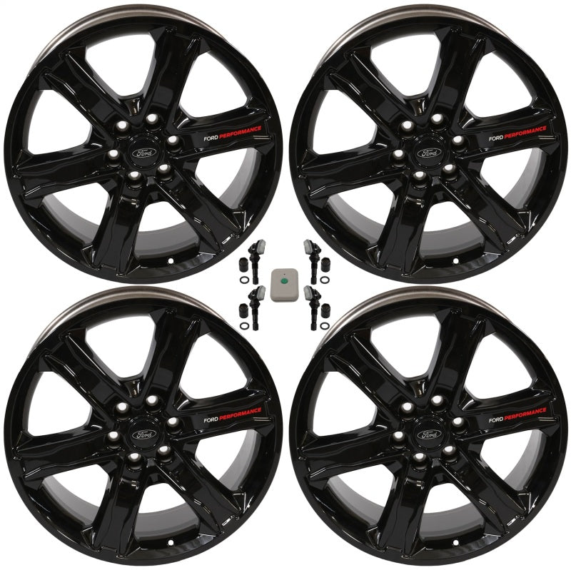 Ford Racing 15-23 F-150 22x9.5in Wheel Kit - Gloss Black