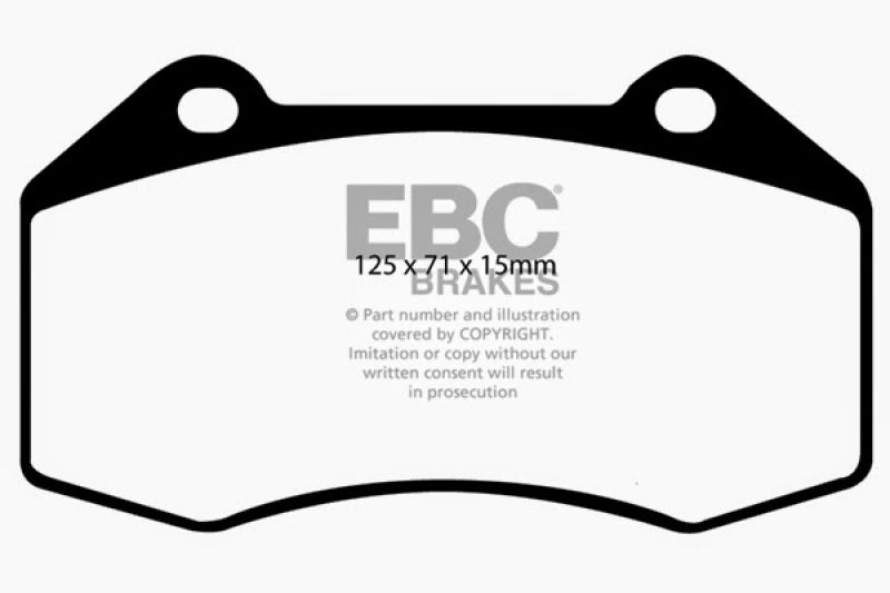 EBC 07-08 Chevrolet Cobalt 2.0 Supercharged (SS) Greenstuff Front Brake Pads