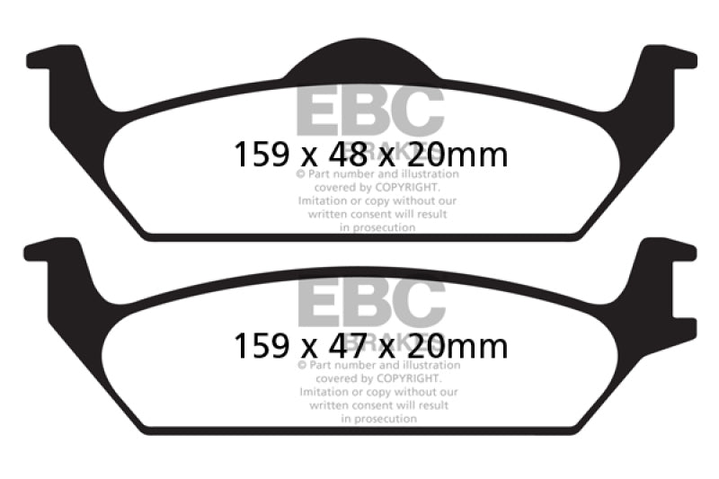 
                      
                        EBC 03-04 Dodge Dakota 2WD 3.9 Greenstuff Rear Brake Pads
                      
                    