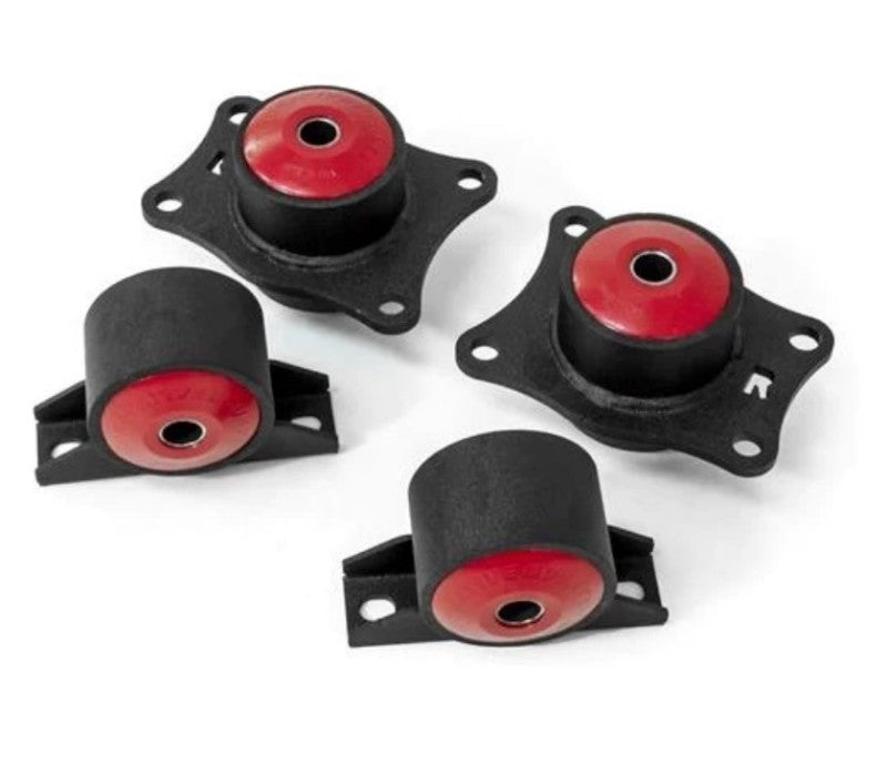 Innovative 00-09 Honda S2000 F-Series Black Steel Mounts 95A Bushings (Rear Diff Mounts OEM Diff)