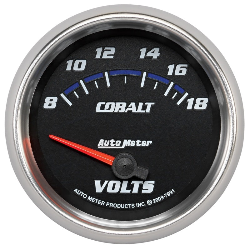 AutoMeter Gauge Voltmeter 2-5/8in. 18V Electric Cobalt