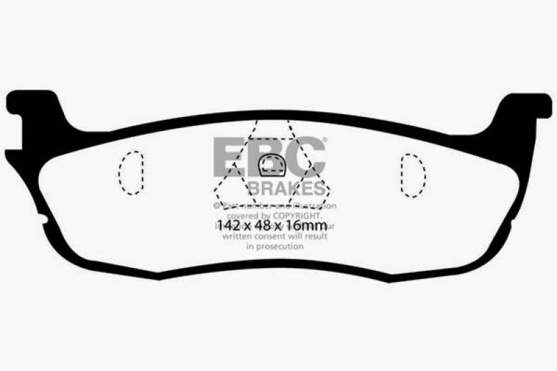 EBC 97-99 Ford Expedition 4.6 2WD Greenstuff Rear Brake Pads