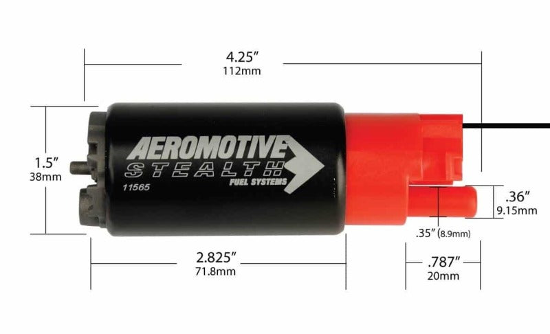 
                      
                        Aeromotive 325 Series Stealth In-Tank Fuel Pump - E85 Compatible - Compact 38mm Body
                      
                    