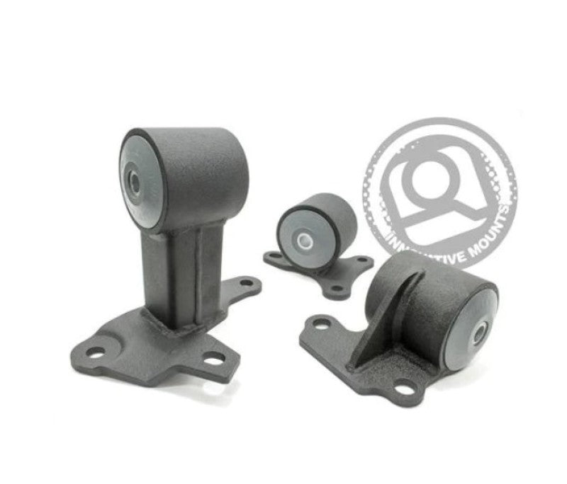 Innovative 94-97 Accord H-Series Black Steel Mounts 95A Bushings