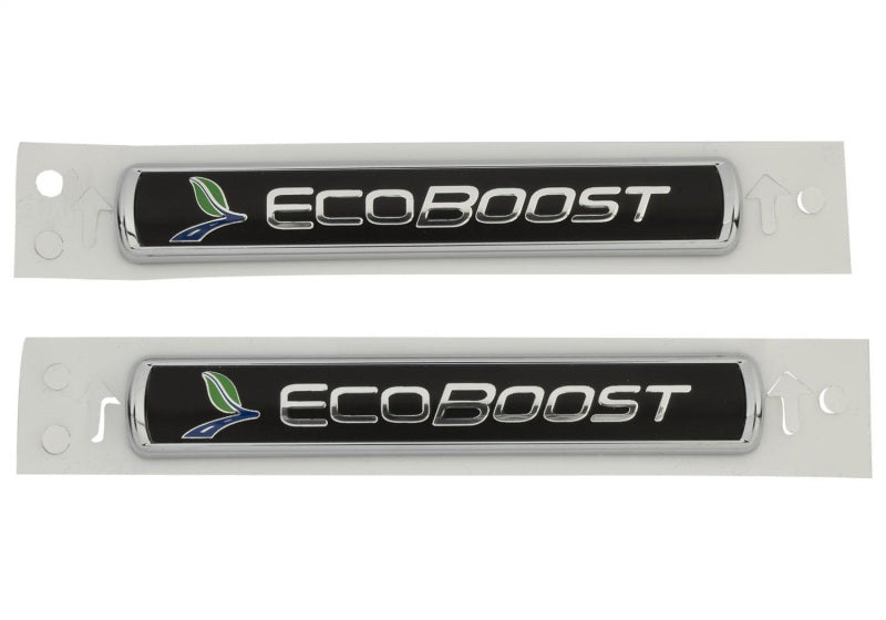 
                      
                        Ford Racing Black/Silver EcoBoost Emblem 3-1/2in x 9/16in - Set of 2
                      
                    