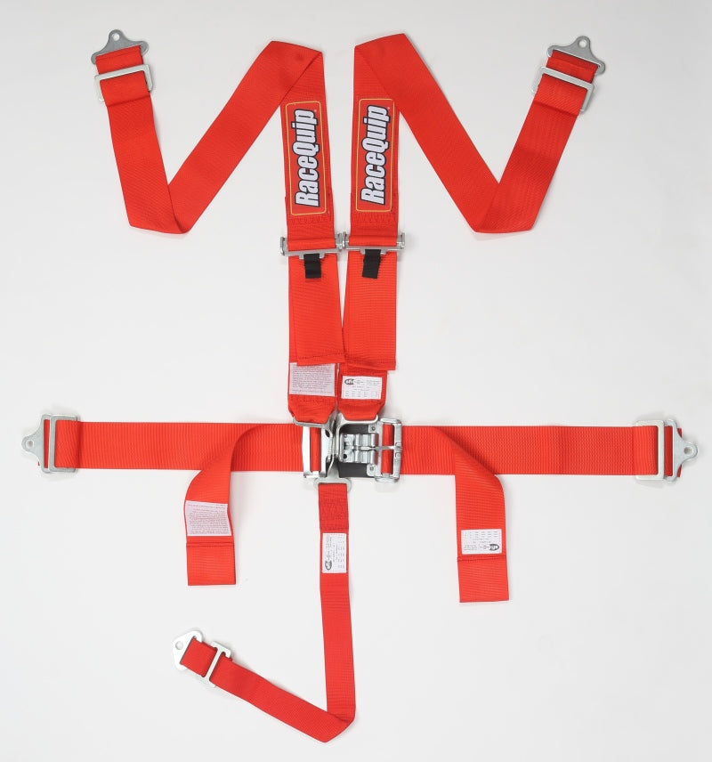 RaceQuip Red L & L 5pt Seat Belt