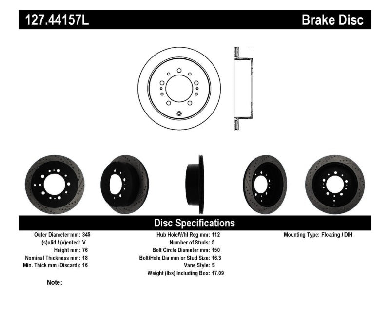 
                      
                        StopTech Slotted & Drilled Sport Brake Rotor
                      
                    