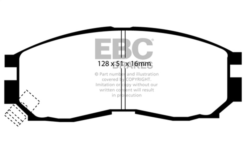 
                      
                        EBC 95-99 Chrysler Sebring Coupe 2.0 Redstuff Front Brake Pads
                      
                    