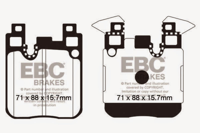 
                      
                        EBC 14+ BMW 228 Coupe 2.0 Turbo Brembo calipers Greenstuff Rear Brake Pads
                      
                    