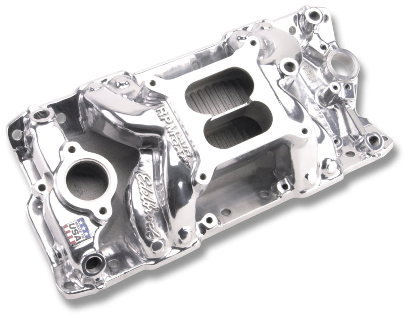 
                      
                        Edelbrock Polished S/B Chevy RPM Air-Gap Manifold
                      
                    