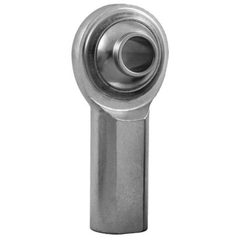 QA1 PCY Series 2-Pc Rod End - Female/Left Hand - .625in Bore x 5/8-18 - Hi-Misalign - Steel w/PTFE