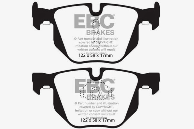 
                      
                        EBC 10-14 BMW X5 3.0 Turbo (35) Yellowstuff Rear Brake Pads
                      
                    