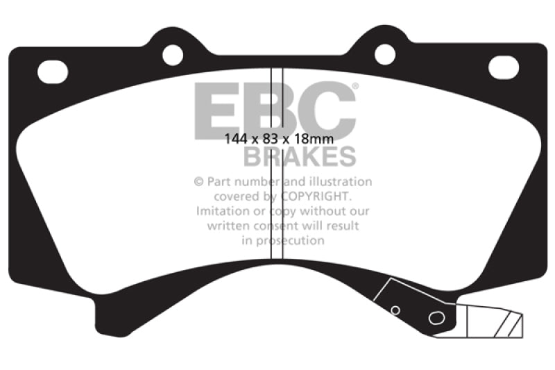 
                      
                        EBC 08+ Lexus LX570 5.7 Yellowstuff Front Brake Pads
                      
                    