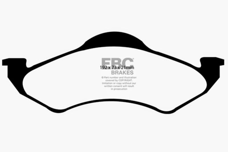 
                      
                        EBC 00-02 Dodge Dakota 2WD 2.5 Yellowstuff Front Brake Pads
                      
                    