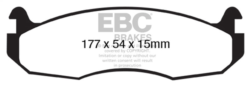 EBC 99-03 Am General H1  12100 GVW Greenstuff Front Brake Pads