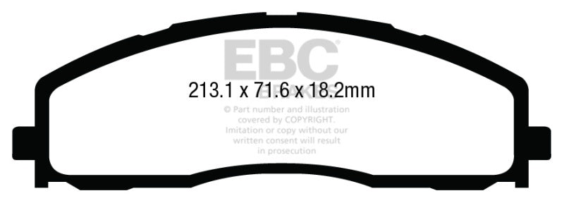 
                      
                        EBC 13+ Ford F250 (inc Super Duty) 6.2 (2WD) Yellowstuff Front Brake Pads
                      
                    