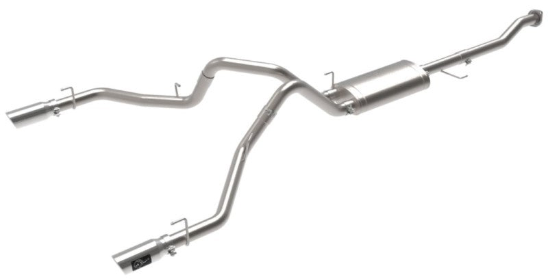 aFe Vulcan Series 3 cale 304SS Cat-Back z polerowanymi końcówkami 15-20 Ford F-150 V6 2.7L/35L(tt) / V8 5.0L