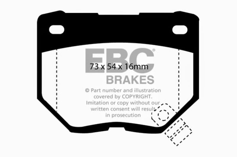 
                      
                        EBC 89-95 Nissan Skyline (R32) 2.6 Twin Turbo GT-R Yellowstuff Rear Brake Pads
                      
                    