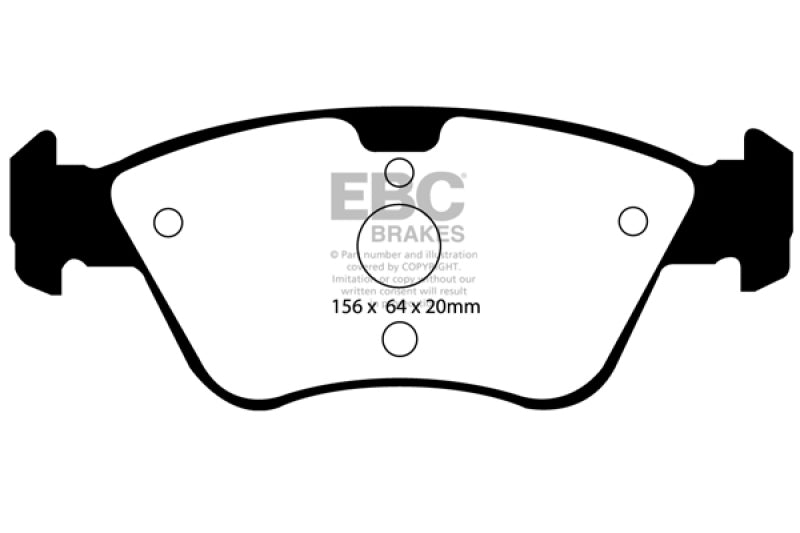 
                      
                        EBC 03-08 Chrysler Crossfire 3.2 Redstuff Front Brake Pads
                      
                    