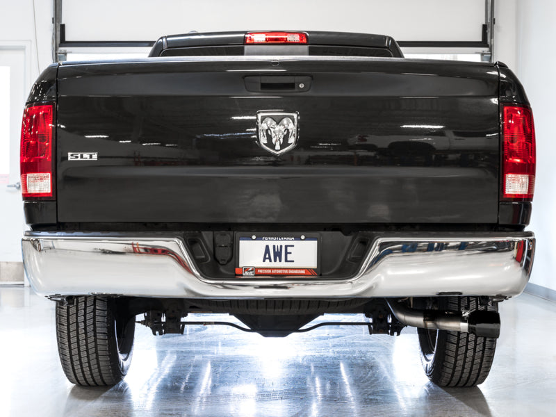 
                      
                        AWE Tuning 09-18 RAM 1500 5.7L (w/o Cutout) 0FG Single Side Exit Cat-Back Exhaust - Diamond Blk Tips
                      
                    