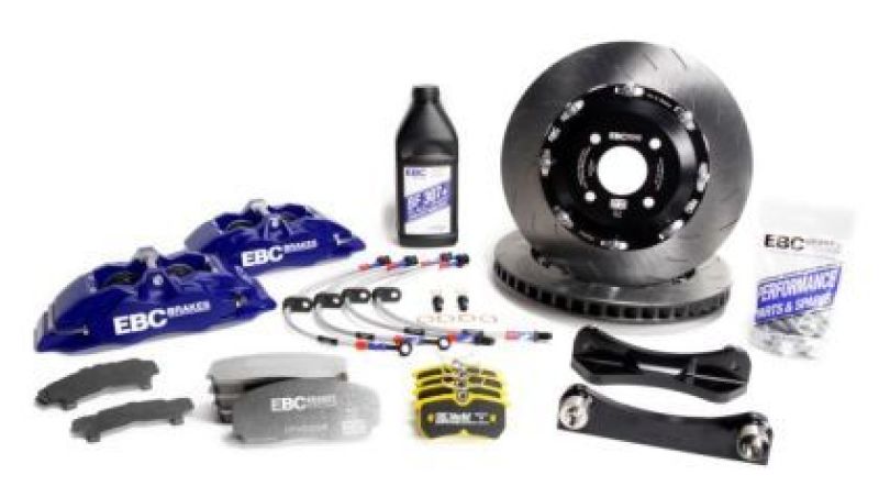 EBC Racing 2016+ Mazda MX-5 (ND) Blue Apollo-4 Calipers 330mm Rotors Front Big Brake Kit