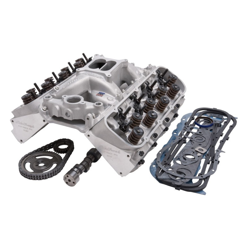 
                      
                        Edelbrock Power Package Top End Kit RPM Series Chevrolet 85-Earlier Mark IV 396-454Ci Big Block V8
                      
                    