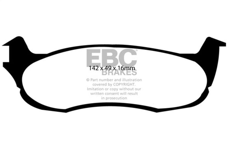 EBC 00-01 Ford Expedition 4.6 2WD Extra Duty Rear Brake Pads