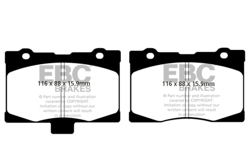 EBC 05-08 Acura RL 3.5 Greenstuff Front Brake Pads