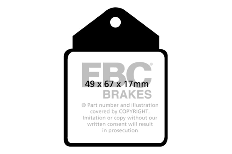 EBC 64-66 Alfa Romeo Guilia 1.3 Greenstuff Front Brake Pads