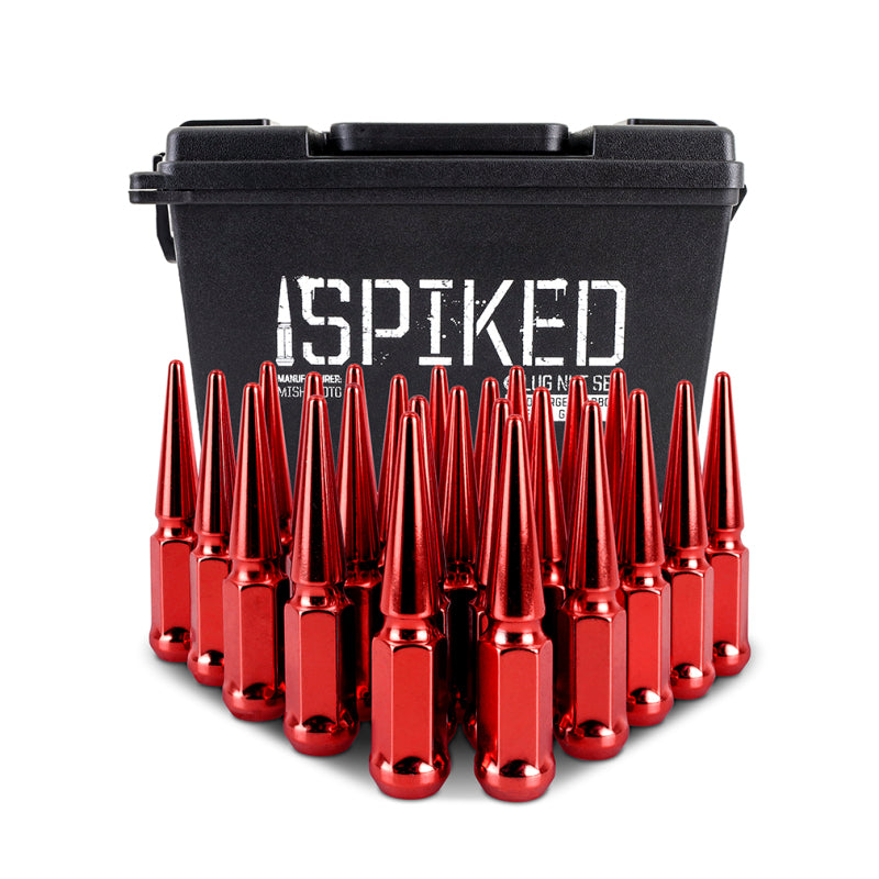 
                      
                        Mishimoto Mishimoto Steel Spiked Lug Nuts M12 x 1.5 24pc Set Red
                      
                    