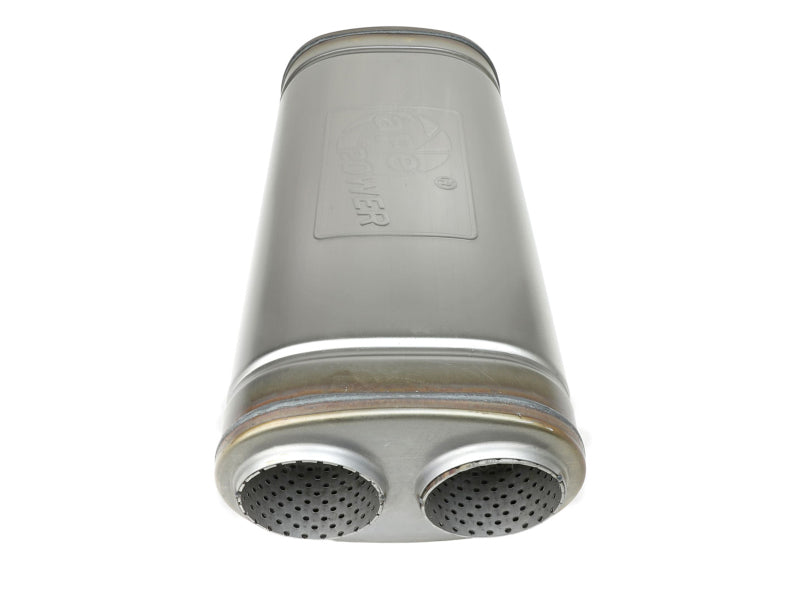 
                      
                        aFe MACH Force-Xp 409 SS Muffler 3in Dual Inlet/Dual Outlet 5in H x 8in W x 18in L - Oval Body
                      
                    