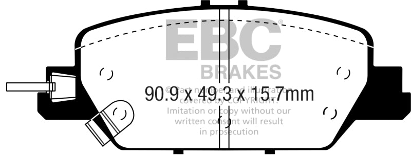 EBC 2017+ Honda CR-V 1.5L Turbo Greenstuff Rear Brake Pads