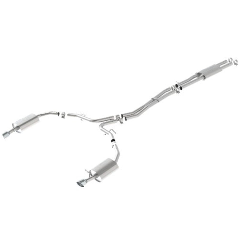 Ford Racing 10-17 Taurus Sho Cat-Back Touring Exhaust System - Chrome Tips