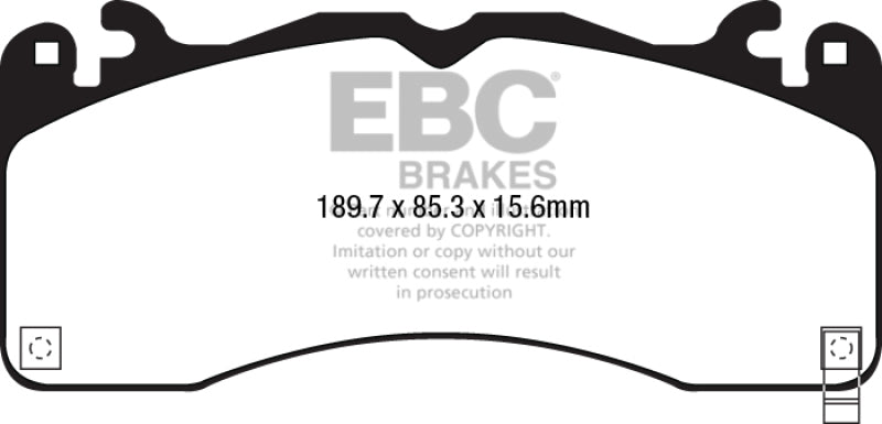 EBC 15-23 Ford Mustang 5.0L (Gen 6) Redstuff Front Brake Pads