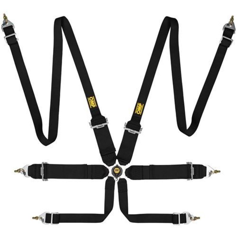 OMP First 3/2 Racing Harness Black