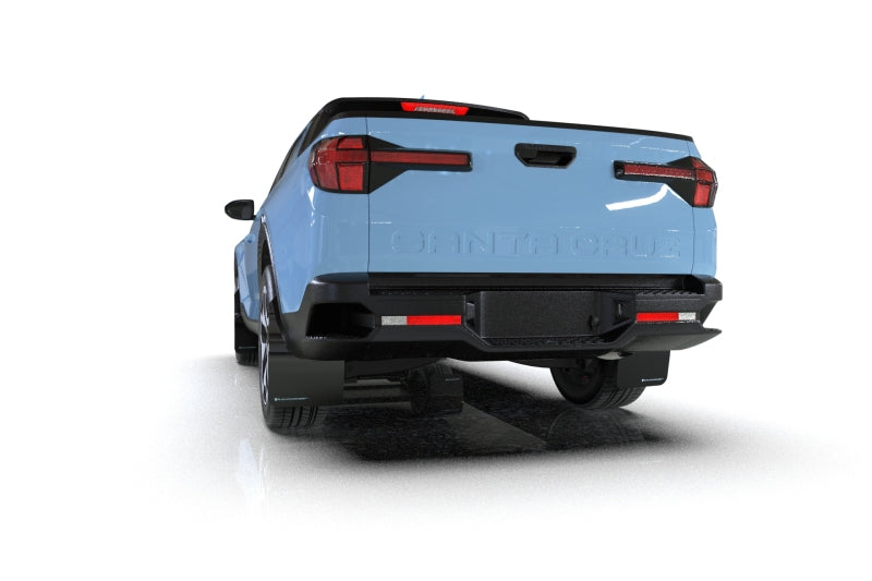 Rally Armor 22-25 Hyundai Santa Cruz Black UR Mud Flap w/Red Logo