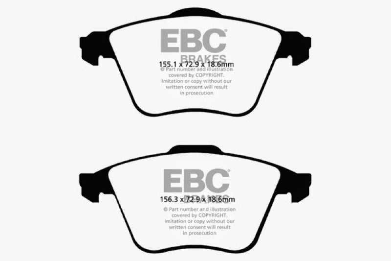 EBC 07-13 Mazda 3 2.3 Turbo Redstuff Front Brake Pads