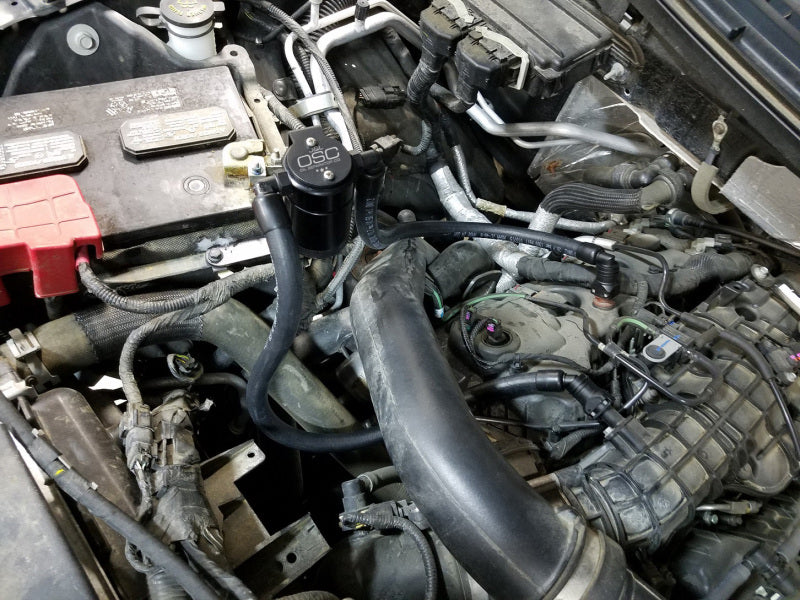 
                      
                        J&amp;L 2011–2025 Ford F-150 2,7 l/3,5 l/5,0 l Ölabscheider 3.0 für die Beifahrerseite, schwarz eloxiert
                      
                    