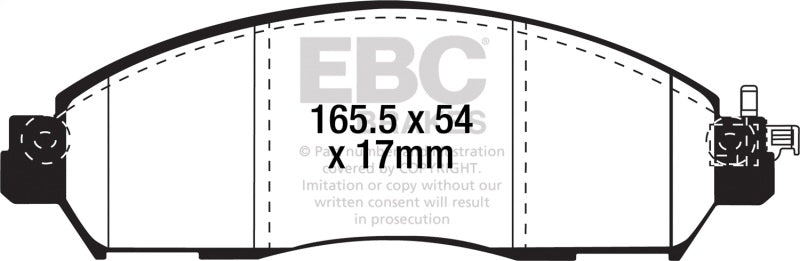 EBC 2017+ Nissan Leaf Electric Greenstuff Front Brake Pads