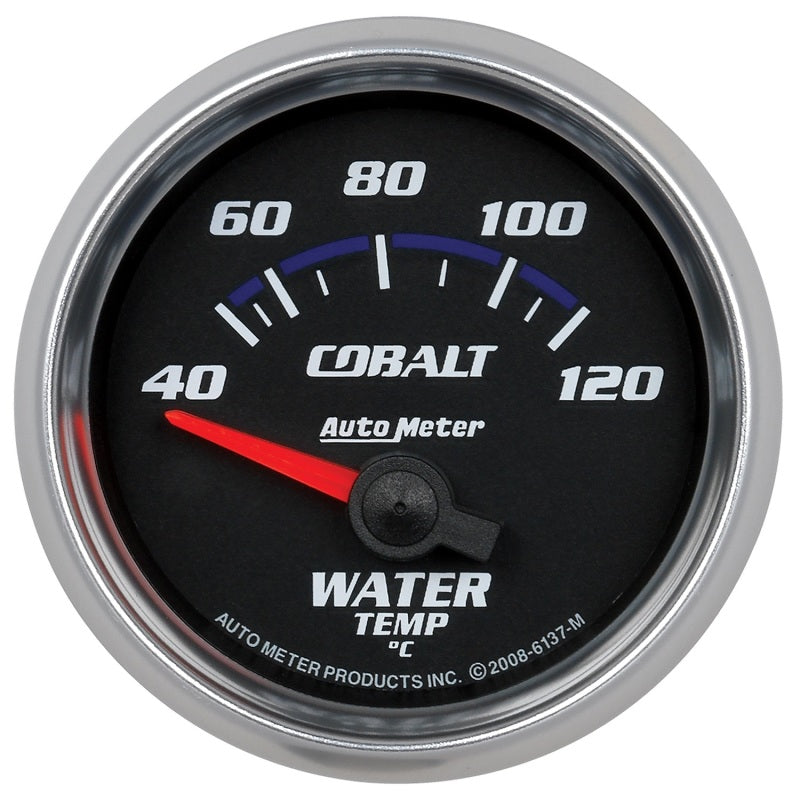 Autometer Cobalt 52mm Short Sweep Electronic 40-120 Deg C Water Temprature Gauge