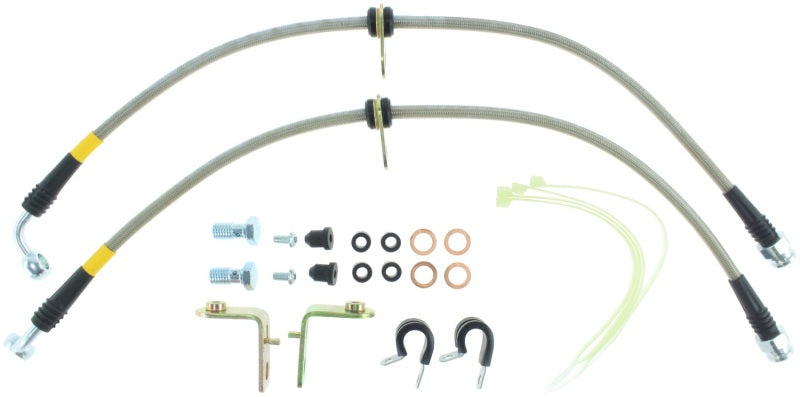 
                      
                        StopTech 05-08 Mustang V6 w/ABS / Mustang GT V8 / 07-09 GT500 Stainless Steel Front Brake Lines
                      
                    