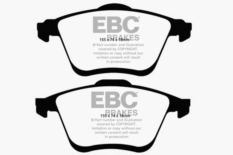 
                      
                        EBC 06-09 Mazda 6 2.3 Turbo (Mazdaspeed) Yellowstuff Front Brake Pads
                      
                    