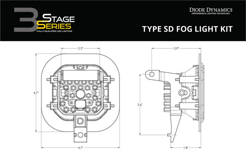 
                      
                        Diode Dynamics SS3 Sport Type SD Kit ABL - White SAE Driving
                      
                    