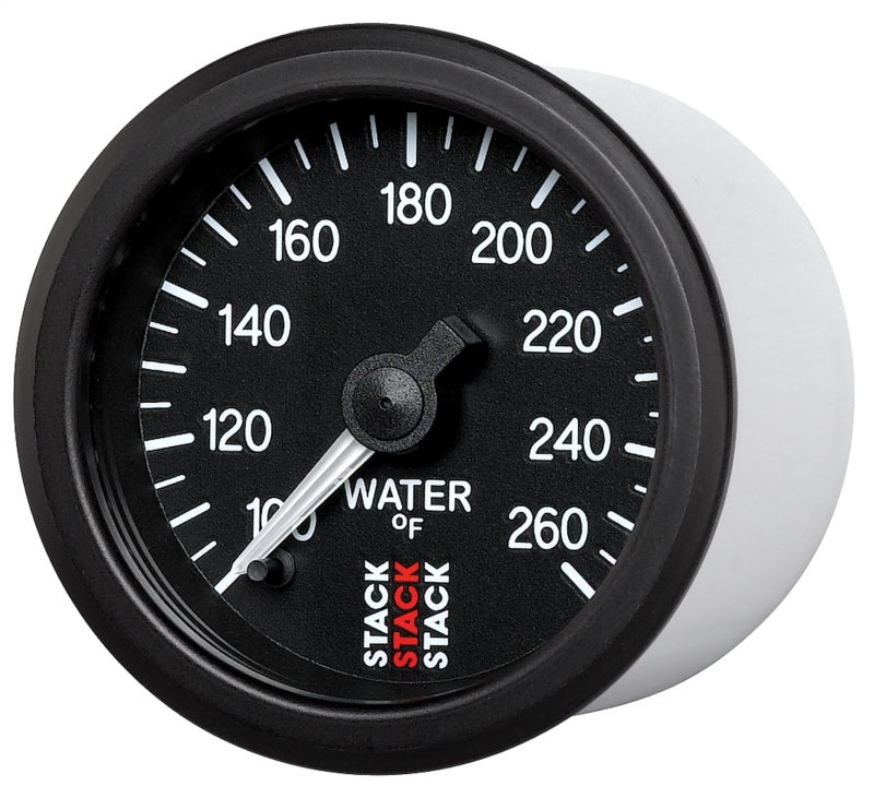 
                      
                        Autometer Stack 52mm 100-260 Deg F 1/8in NPTF Male Pro Stepper Motor Water Temp Gauge - Black
                      
                    