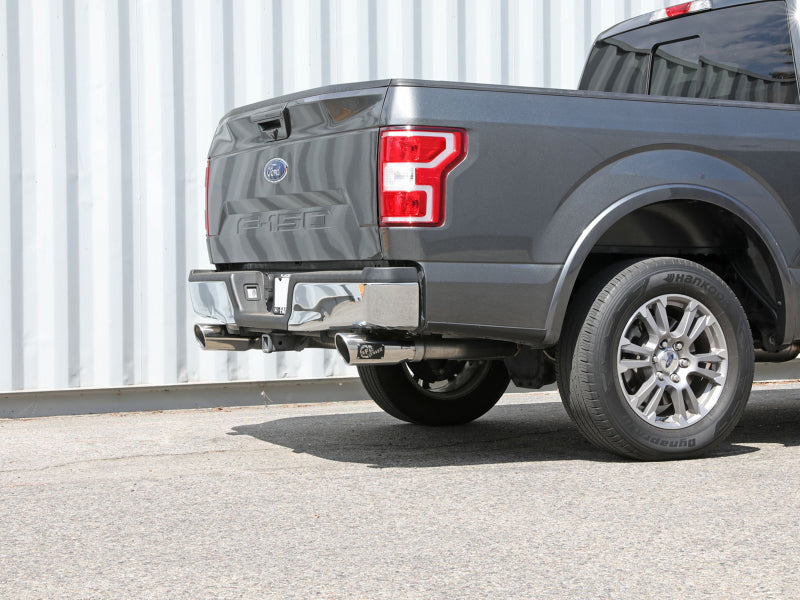 aFe Vulcan Series 3 cale 304SS Cat-Back z polerowanymi końcówkami 15-20 Ford F-150 V6 2.7L/35L(tt) / V8 5.0L