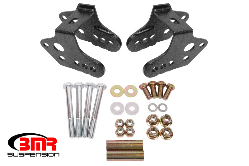 BMR 79-04 Ford Mustang Querlenker-Umbauhalterung - Schwarz Hammerschlag
